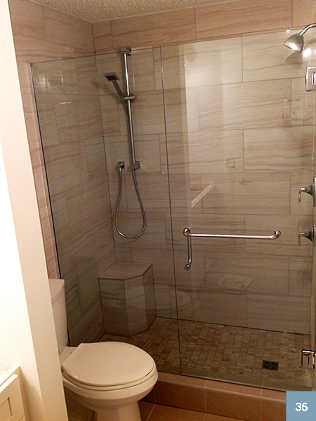 Shower with multiple showerheads